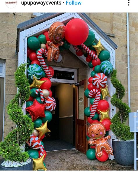 Christmas Balloon Garland Decor Decorações Da Festa De Natal Bexiga
