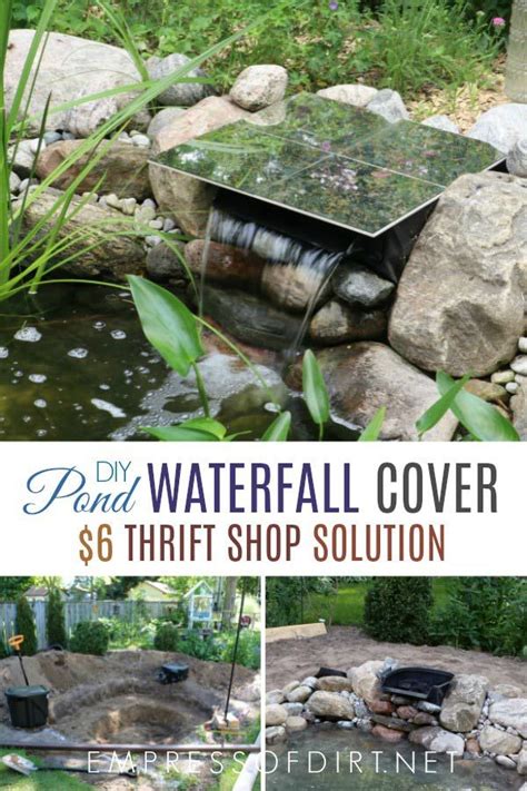 Diy pond waterfall diffuser / spillway. How to Hide a Pond Waterfall Spillway Box | Diy waterfall ...