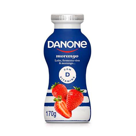 Iogurte Líquido Danone Morango 170g Supermercados Pague Menos
