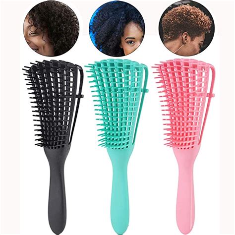 Binmuo New Scalp Massage Comb Hair Brush Women Detangle Hairbrush Anti Tie Knot Comb Green