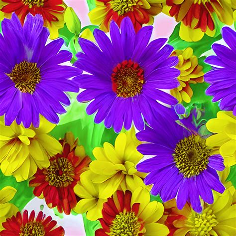Vibrant Flower Pattern Graphic · Creative Fabrica