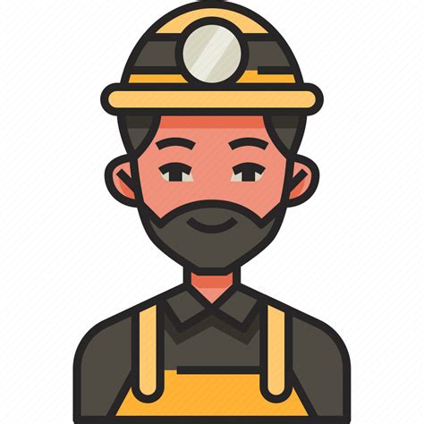 Miner Mining Worker Avatar Man Mine Mining Industry Icon