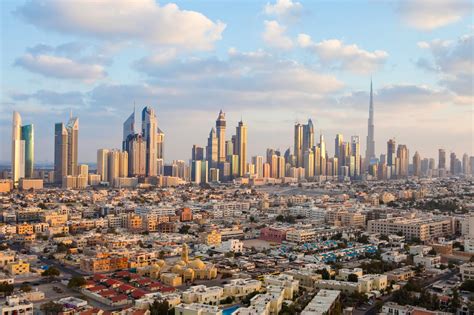 United Arab Emirates Dubai Elevated View Of The New Dubai Skyline