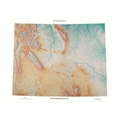 Wyoming Raven Maps Physical Wall Map Paper Stanfords