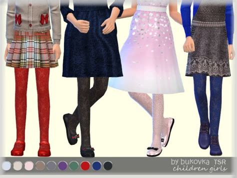 The Sims Resource Lace Tights Child By Bukovka • Sims 4 Downloads