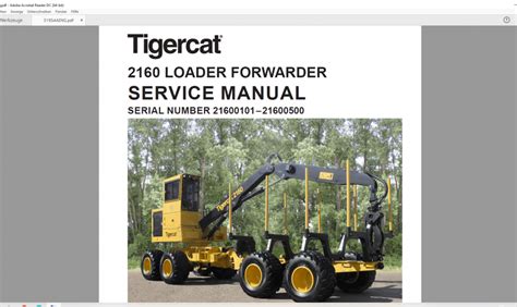 Tigercat Service Manual Operation Maintenance Manual Full Pdf