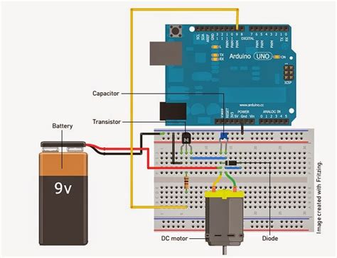 Arduino Driving Dc Motors Using Transistors And Pwm Electronics Hotspot