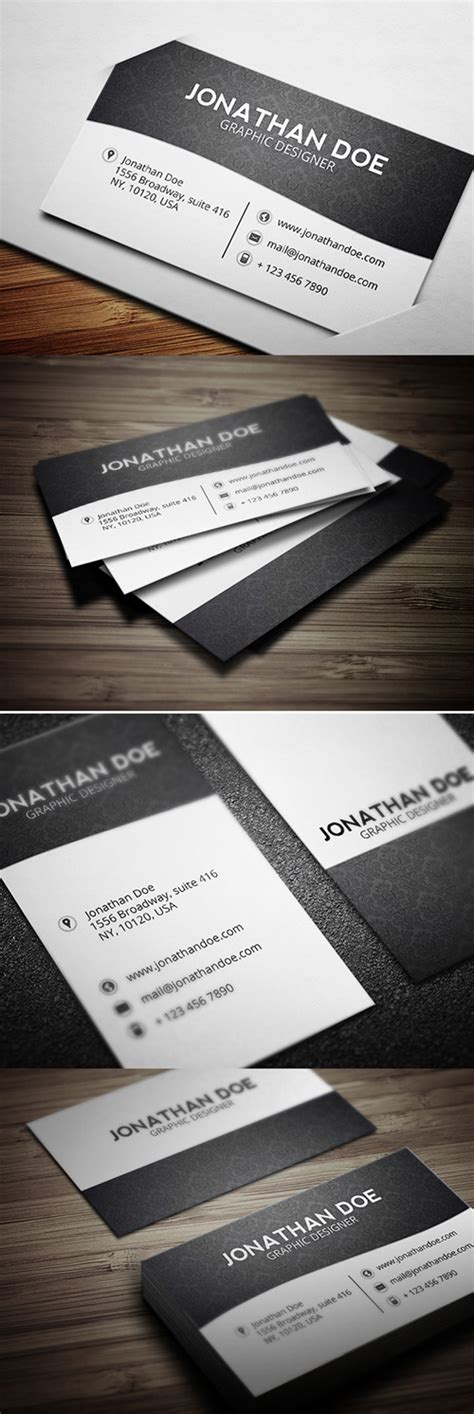 Customizable business cards templates card design text style photo. Black and White Business Cards | Graphics Design | Graphic Design Blog