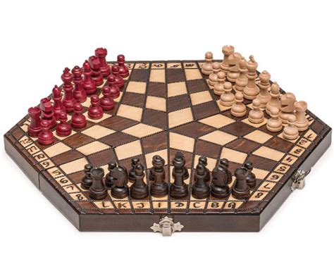 Wooden Three Player Chess Prime Ts