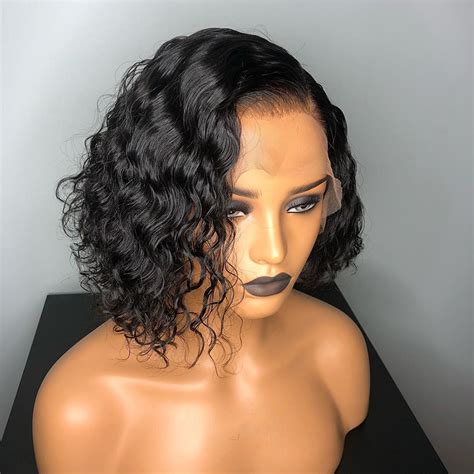 Deep Curly 360 Lace Frontal Wigs For Black Women 180 Density Lace Wigs