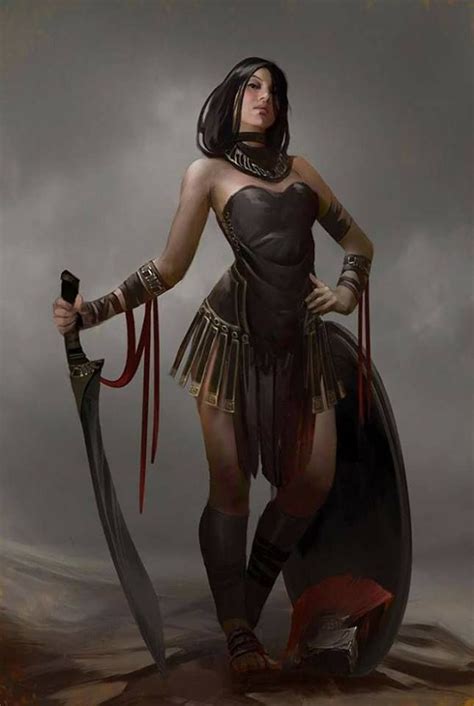 Amazona Female Warrior Art Warrior Woman Fantasy Women