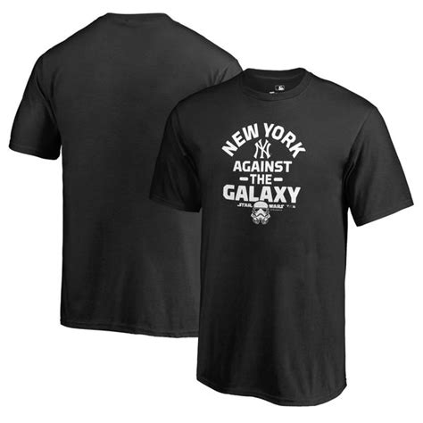 New York Yankees Youth Black Mlb Star Wars Against The Galaxy T Shirt