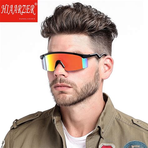 Outdoor Semi Rimless Sports Style Shades Sunglasses Men Driver Rider