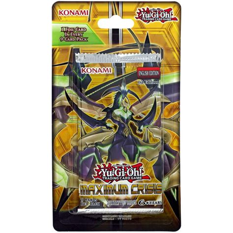 Yugioh Trading Card Game Maximum Cris Blister Booster Pack 9 Cards