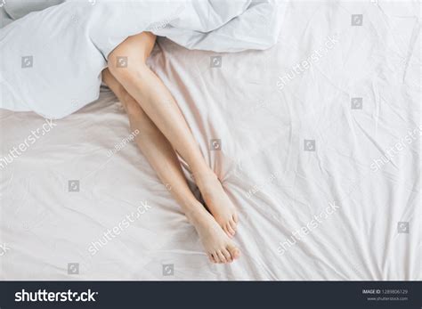 Sexy Legs Bed View Photo Copy Stock Photo 1289806129 Shutterstock