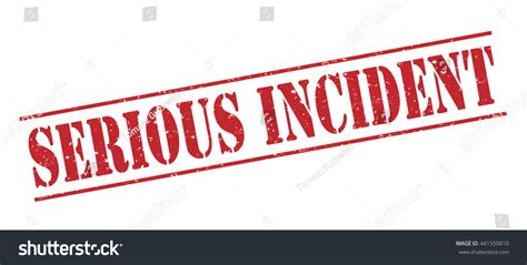 Serious Incident Vector Stamp On White Royalty Free Stock Vector
