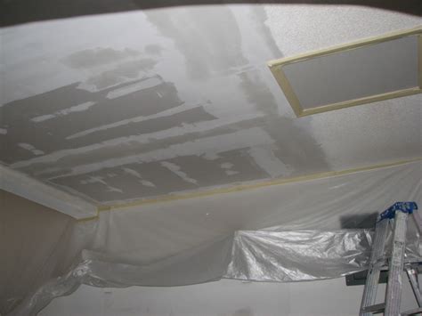 Homeowners can cover over popcorn ceiling with plaster. Ceiling Repair Archives - Peck Drywall and Painting