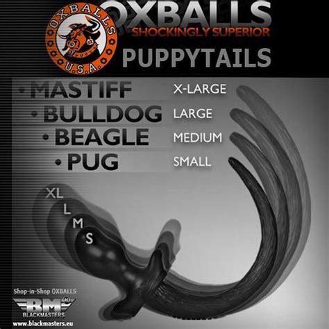 Oxballs Bulldog Puppy Tail Large Black
