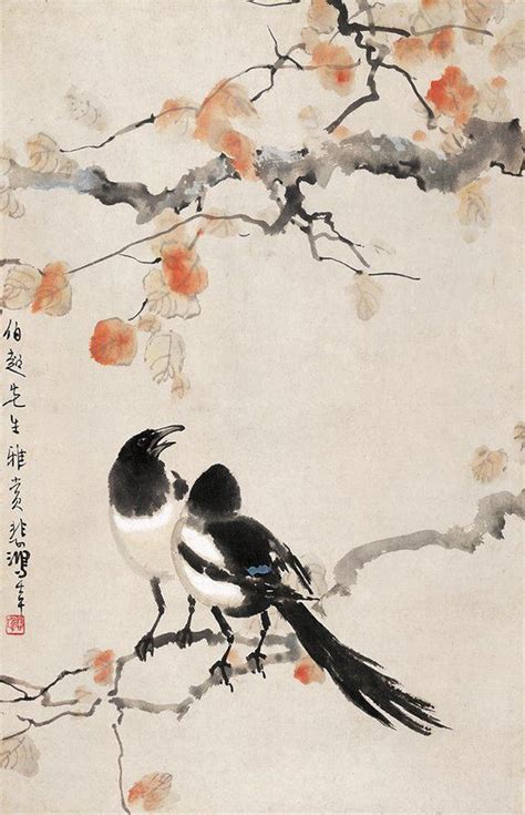Chinese Traditional Birds Painting And Water Color Painting Etsy