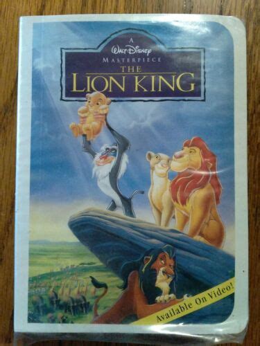 1996 Disney Masterpiece The Lion King Figure Mcdonalds Happy Meal Toy Vhs Box Ebay