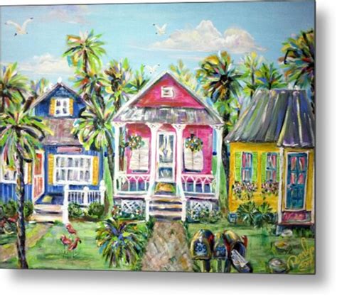 Little Beach Houses Painting By Doralynn Lowe