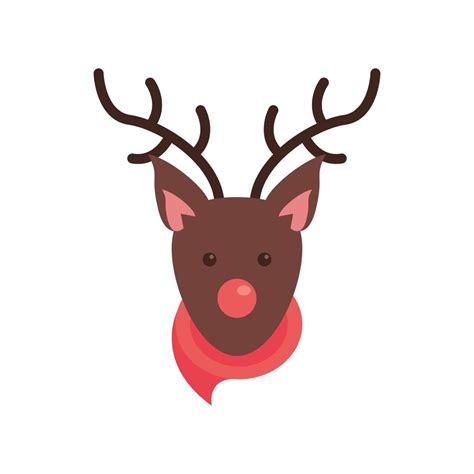 Happy Merry Christmas Reindeer Character 4415672 Vector Art At Vecteezy