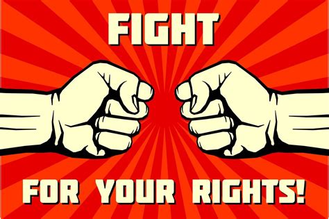 Fight For Your Rights Solidarity Revolution Vector Poster By