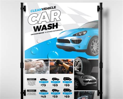 Car Wash Tri Fold Brochure Template In Psd Ai And Vector Brandpacks