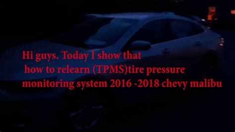 Service Tire Monitor System Chevy Malibu 2016 - SERVICEUS