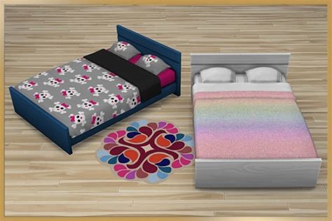 Blackys Sims 4 Zoo Bed Frame Bibi By Cappu • Sims 4 Downloads