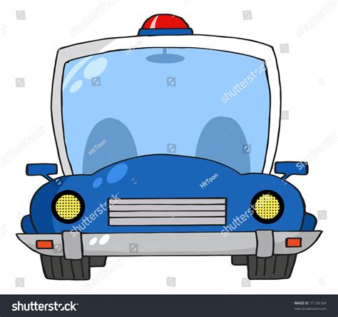 Cartoon Police Car Stock Illustration 71136184 Shutterstock
