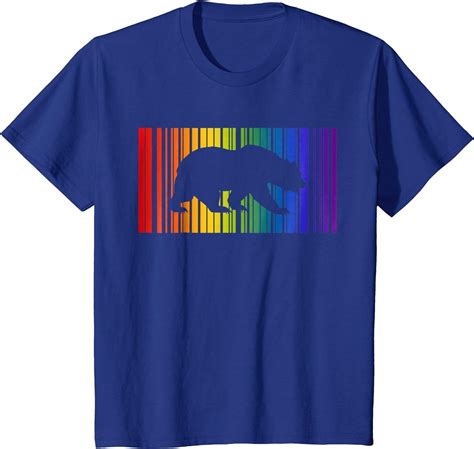 Amazon Com Gay Bear T Shirt Lgbt Barcode Clothing
