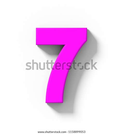 Number 7 3d Purple Isolated On Stock Illustration 1158899053 Shutterstock