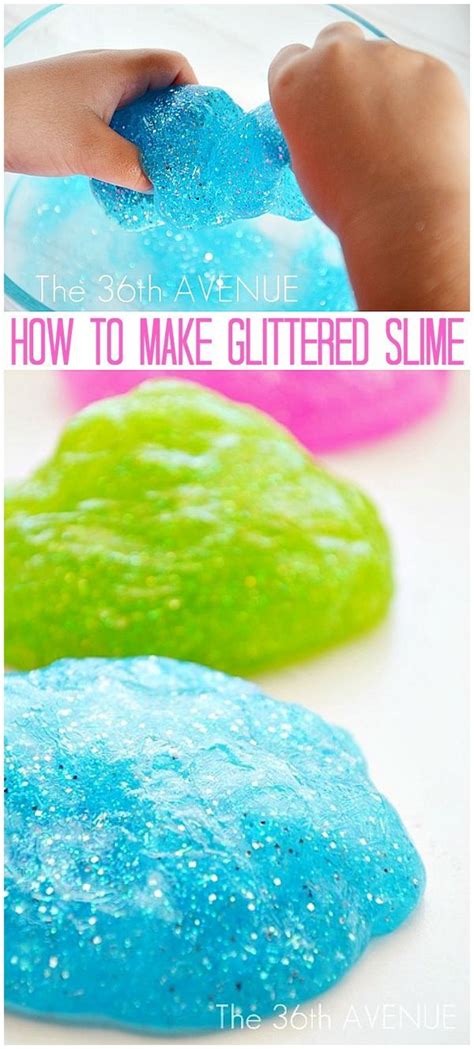 How To Make Glitter Slime How To Make Glitter Craft Activities For