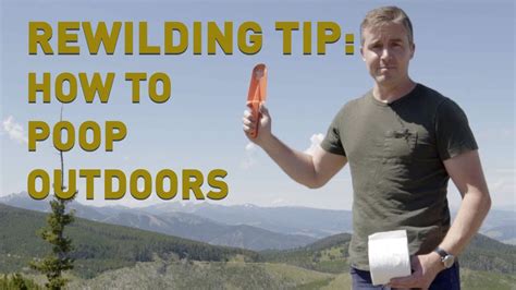 How To Poop Outdoors Outside Youtube