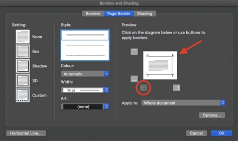 How To Add A Border To Certain Sides Of A Page In Microsoft Word