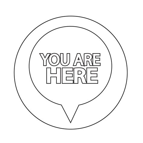 You Are Here Icon 567937 Vector Art At Vecteezy