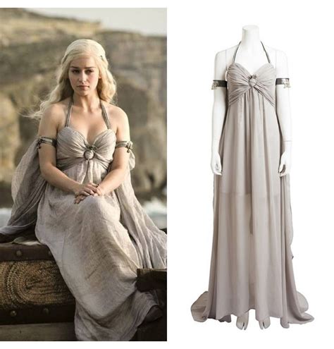Game Of Thrones 7 Daenerys Targaryen Cosplay Costume With Cloak Boots