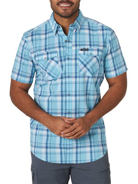 Wrangler Mens Short Sleeve Outdoor Utility Shirt