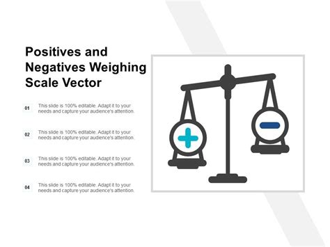 Positives And Negatives Weighing Scale Vector Ppt Powerpoint