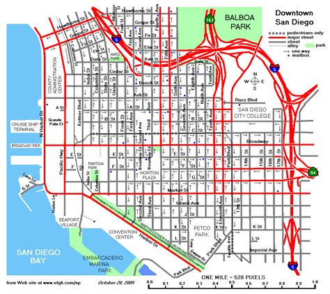 San Diego Detailed Map
