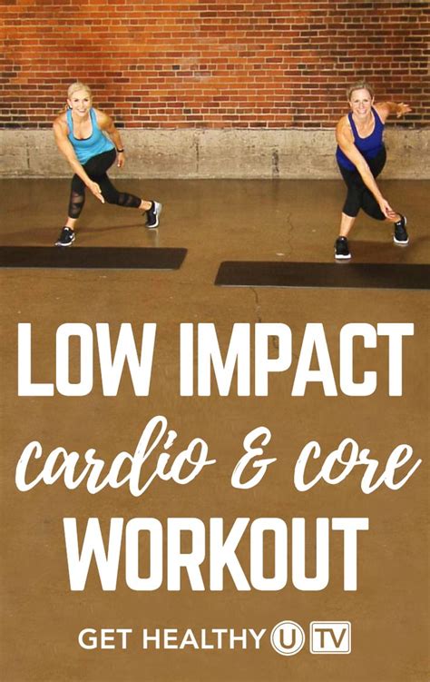 Low Impact Cardio And Core Workout Get Healthy U Tv Core Workout
