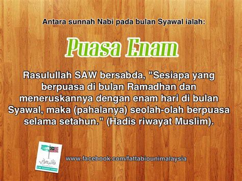 Banyak sekali keutamaan dan pahala yang besar bagi puasa ini. Puasa Enam di Bulan Syawal