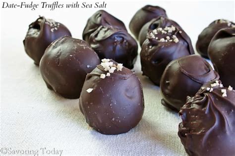 Date Fudge Truffles With Sea Salt Recipe