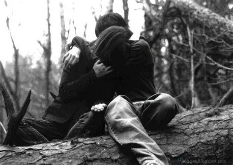 Sad Hug Couple Alone Loneliness Black And White