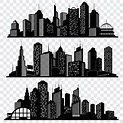 Cityscapes, town skyline buildings, big city silhouettes vector set By ...