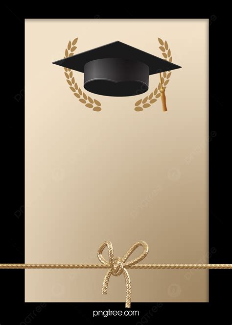 Fondo De Sombrero De Graduación Feliz Negro Y Dorado De Pantalla Imagen