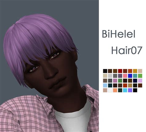 Bihelel Hair Sims 4 Male Hair Sims Hair Sims 4 Hair Male