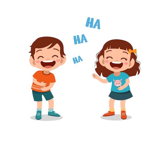 Premium Vector Kids Children Laughing Together