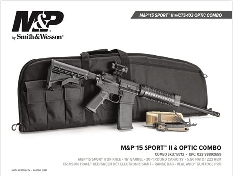 Smith And Wesson Mandp 15 Sport Ii Combo 556 W Ct Optic Carry Case